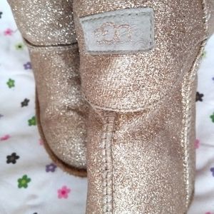 Gold Glittery Bling UGGS Boots sz13
